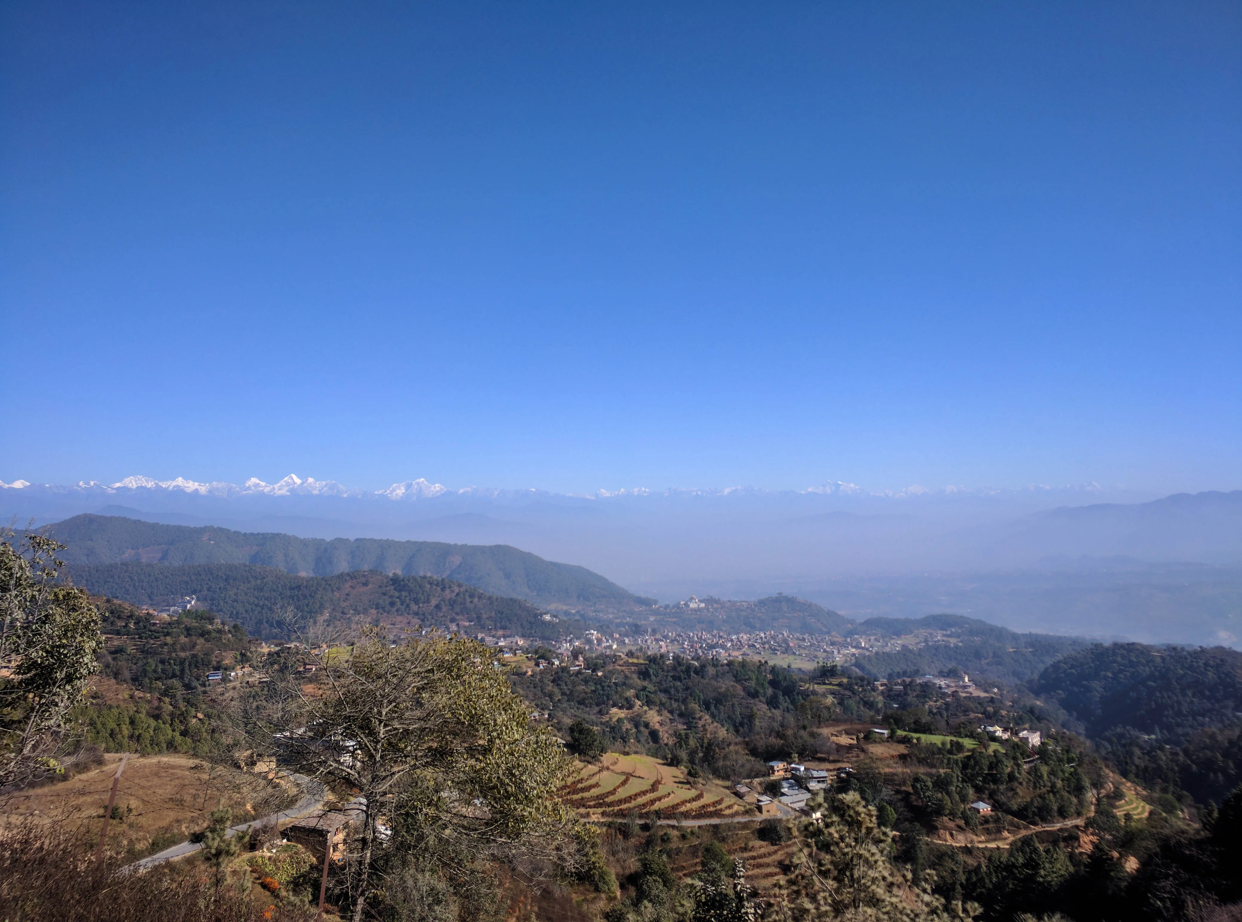 A last glance of the magnificent Himalayas