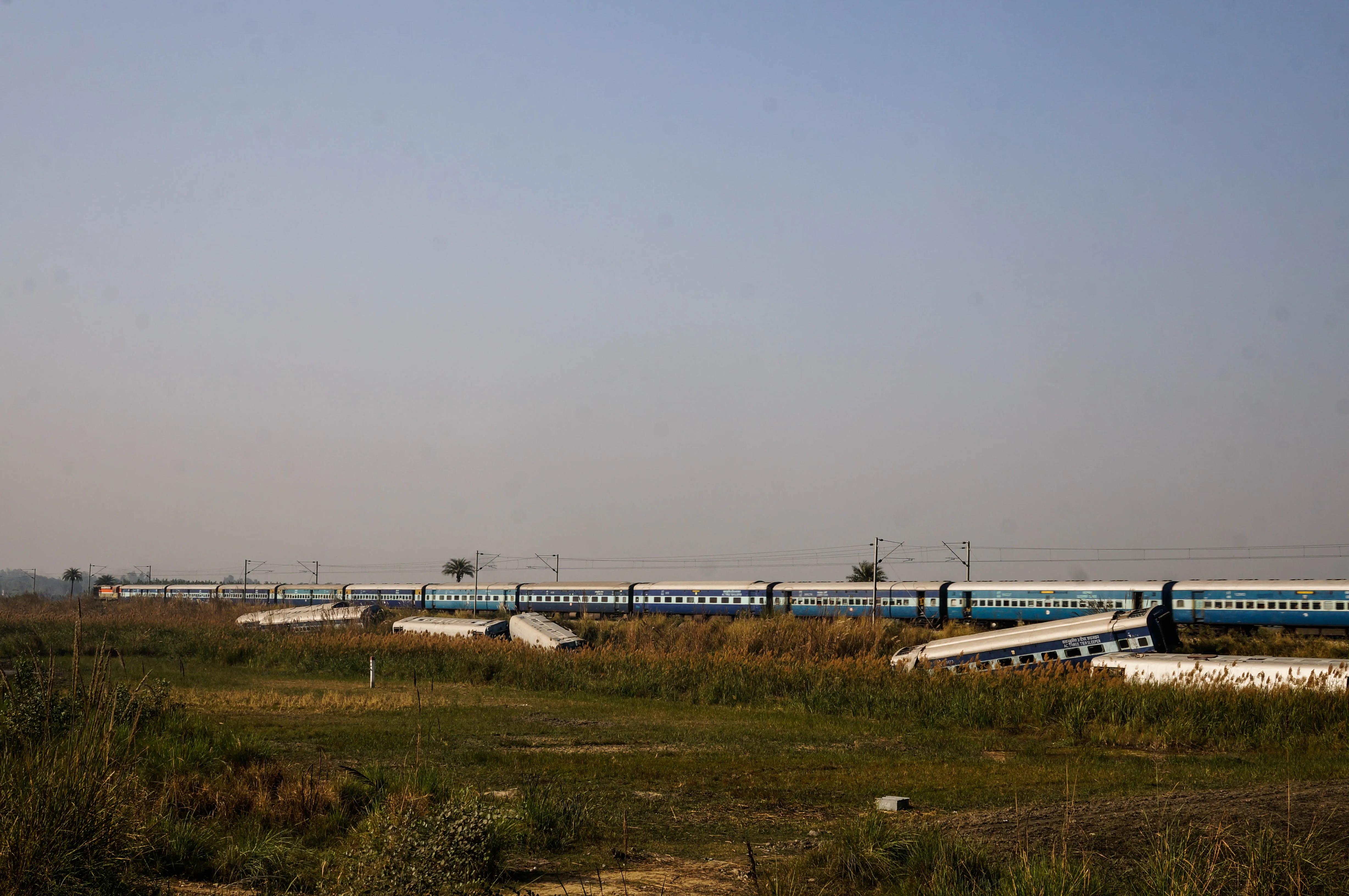 Some derailed carriages in UP