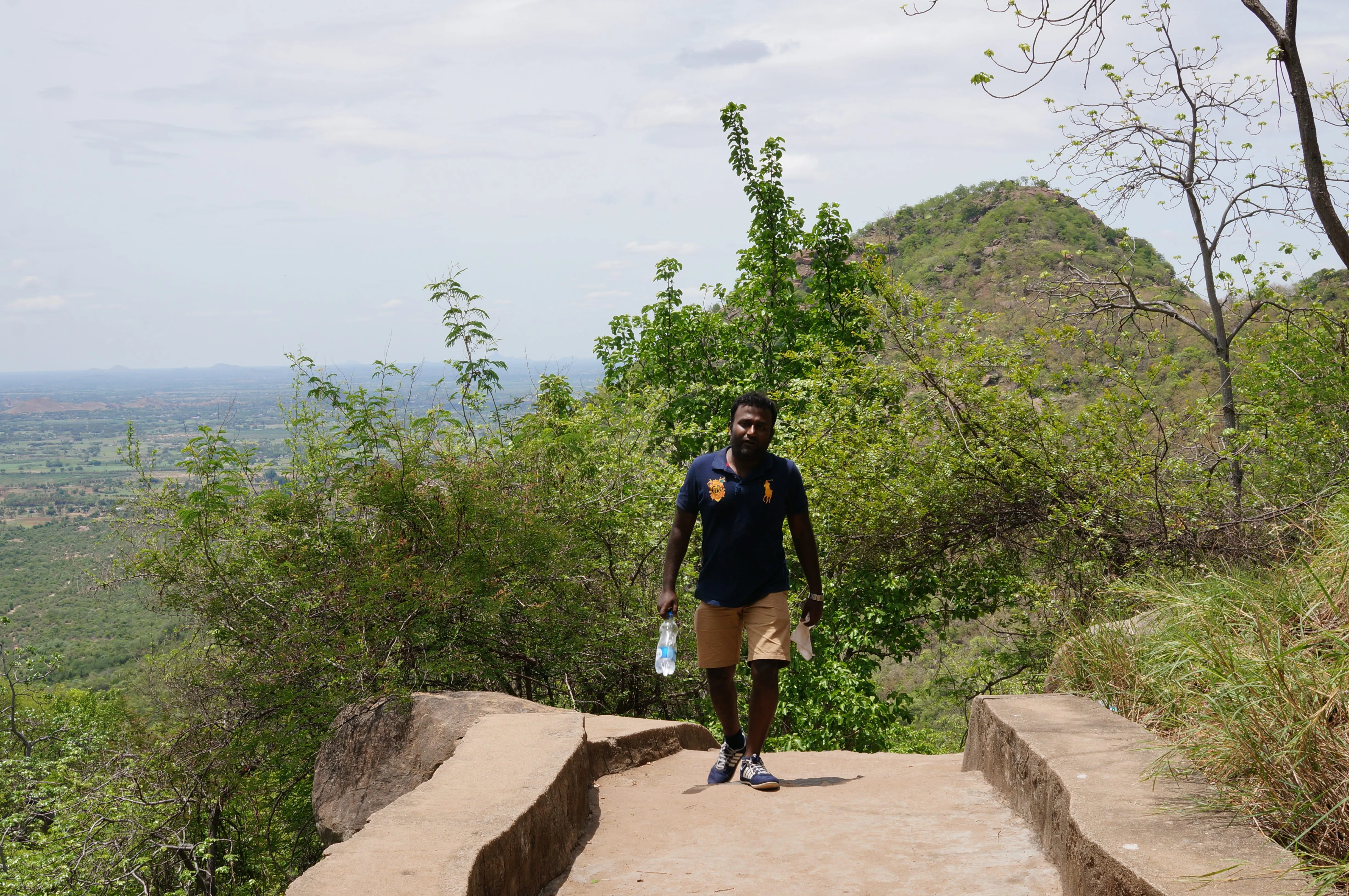 Steep section with railing